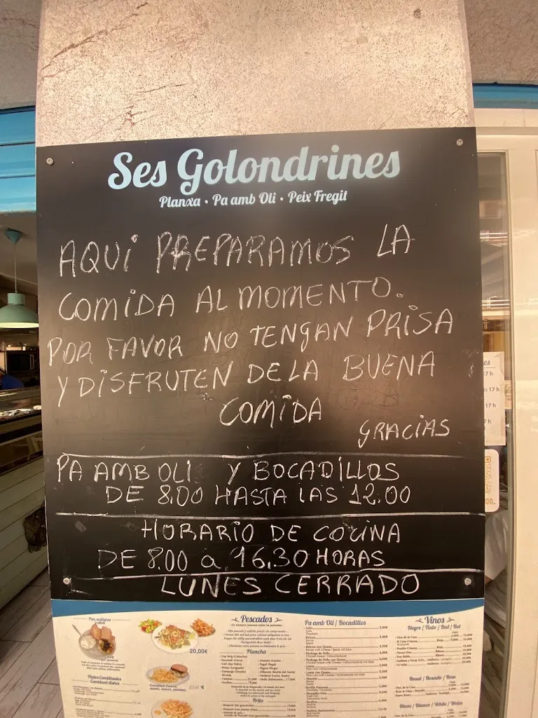 Menu_Ses Golondrines_Porto Cristo_immagine_1