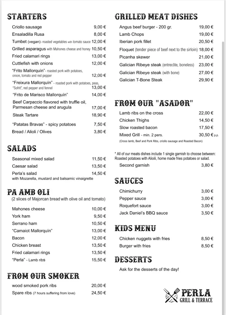 Menu_Perla Grill&Terrace_Porto Cristo_image_1
