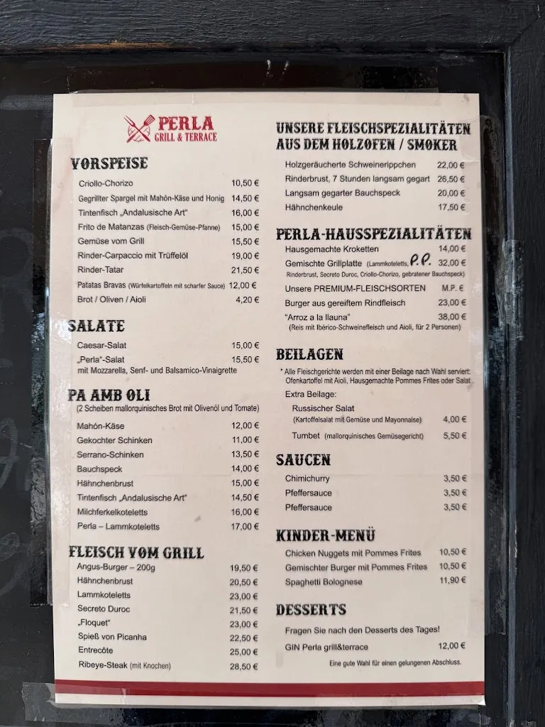 Menu_Perla Grill&Terrace_Porto Cristo_image_4