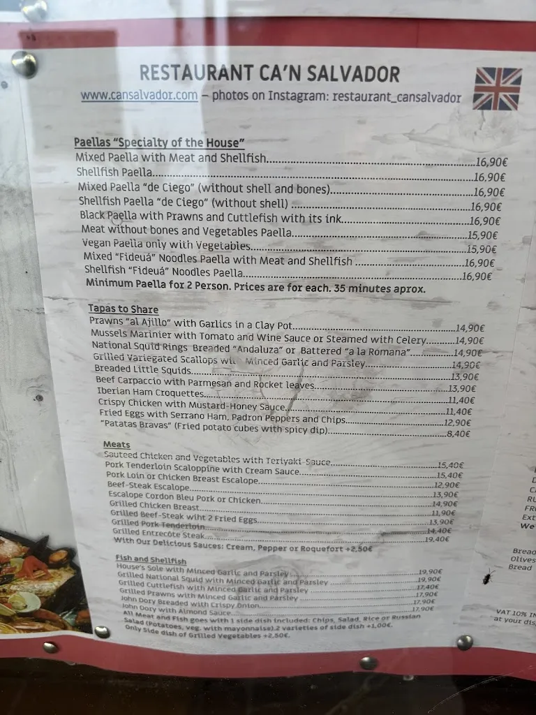 Menu_Restaurant Can Salvador_Porto Cristo_immagine_2