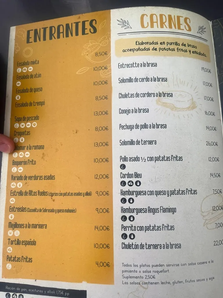 Menu_Flamingo Bar Restaurant_Porto Cristo_image_4