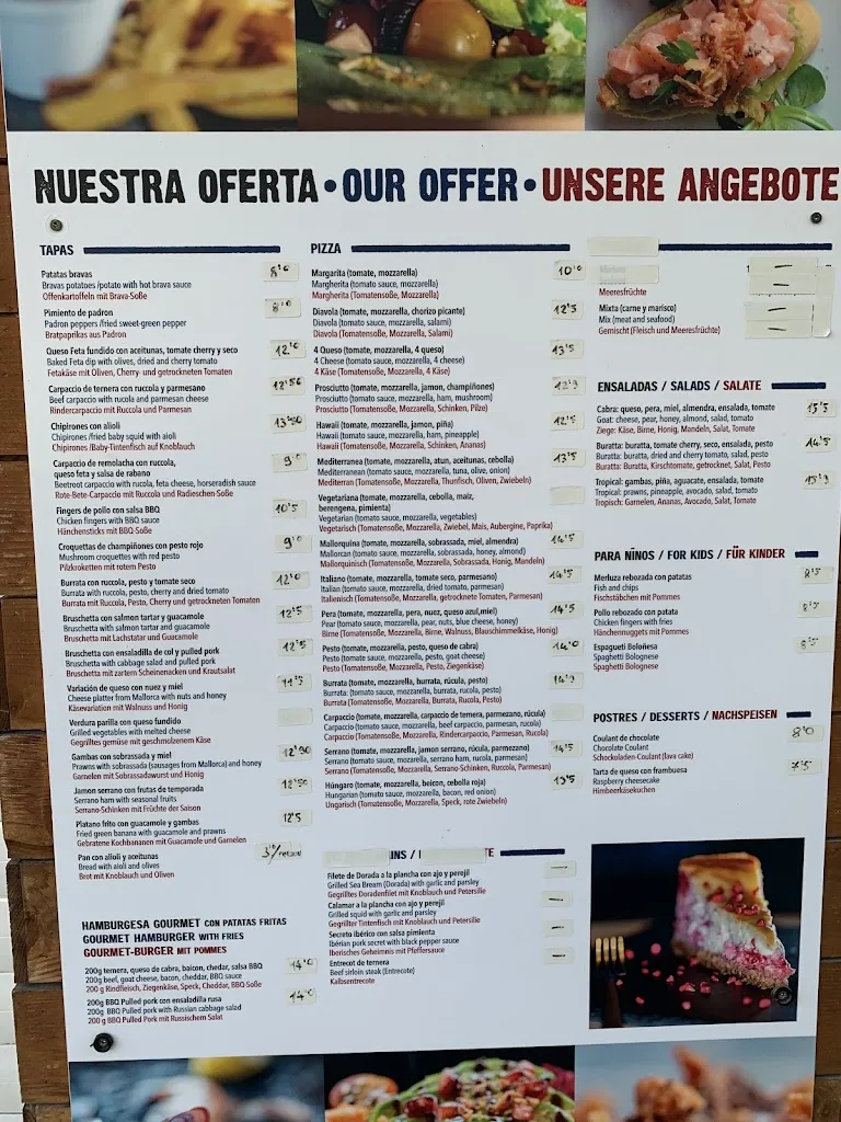 Menu_Calypso Restaurant & Bar_Porto Cristo_image_1