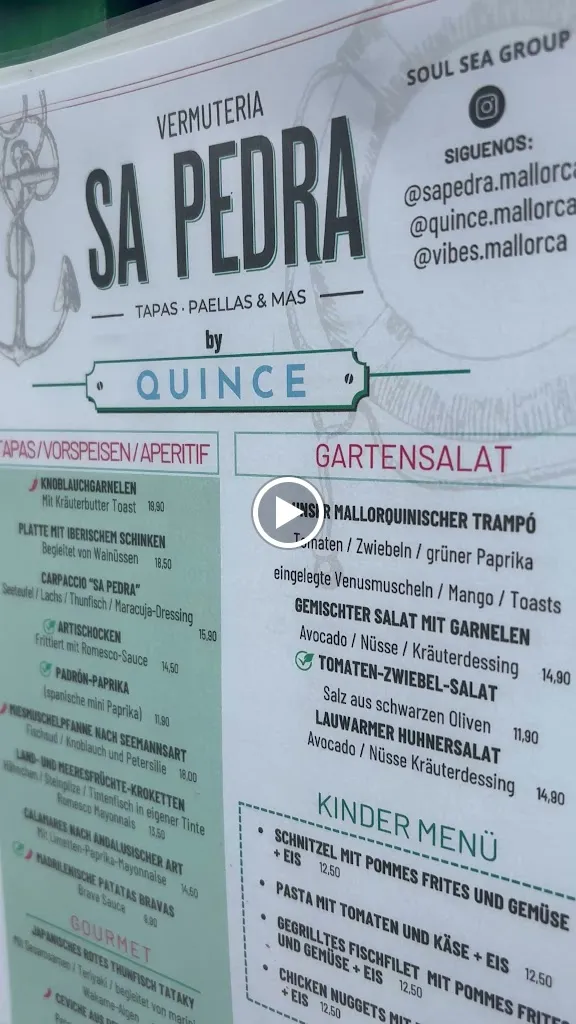 Menu_Sa Pedra_Porto Cristo_image_1