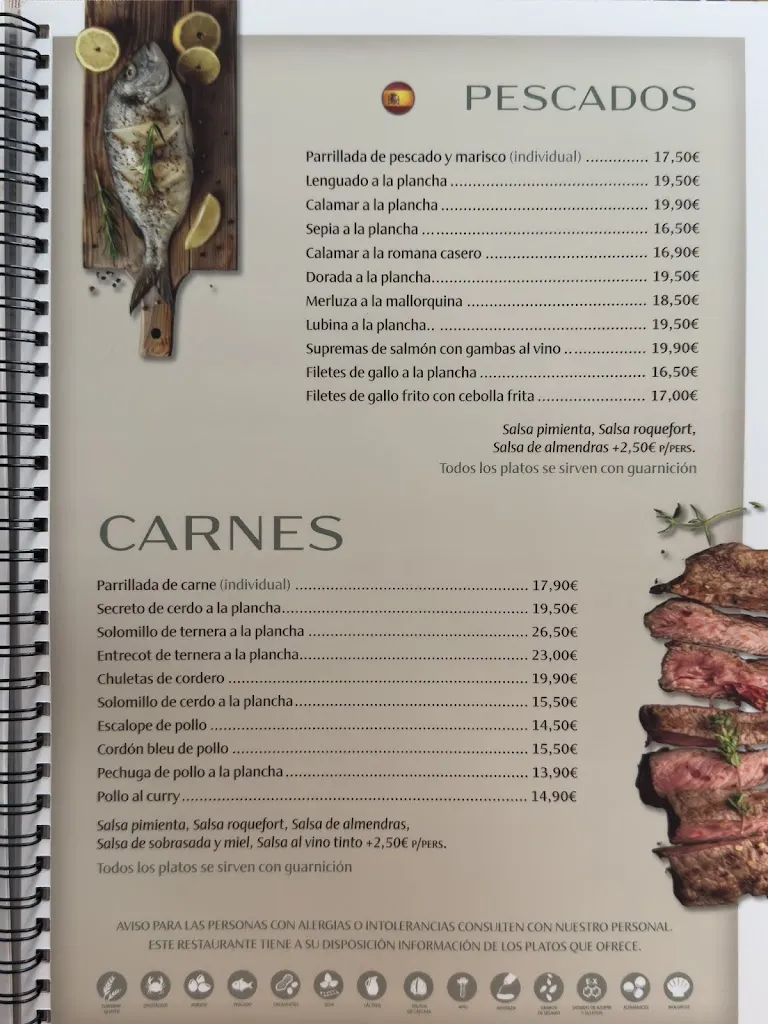 Menu_Restaurant Cap des Toi_Porto Cristo_image_2