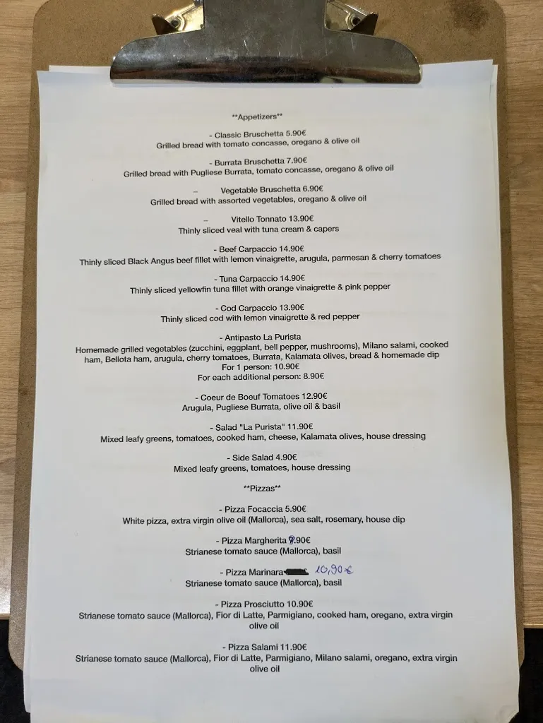 Menu_Il Purista_Porto Cristo_image_1