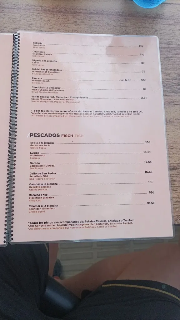 Menu_Restaurant Can Tasco_Porto Cristo_immagine_2