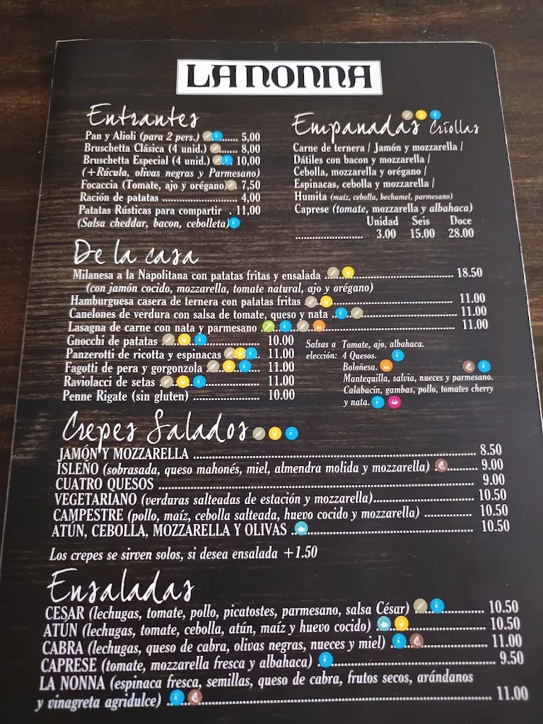 Menu_Pizzería La Nonna de Portocristo_Porto Cristo_image_1