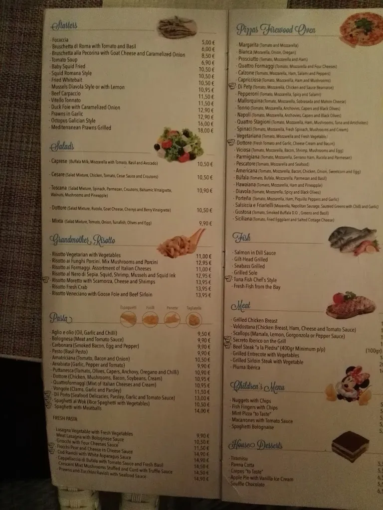 Menu_Trattoria del Porto_Porto Cristo_image_4