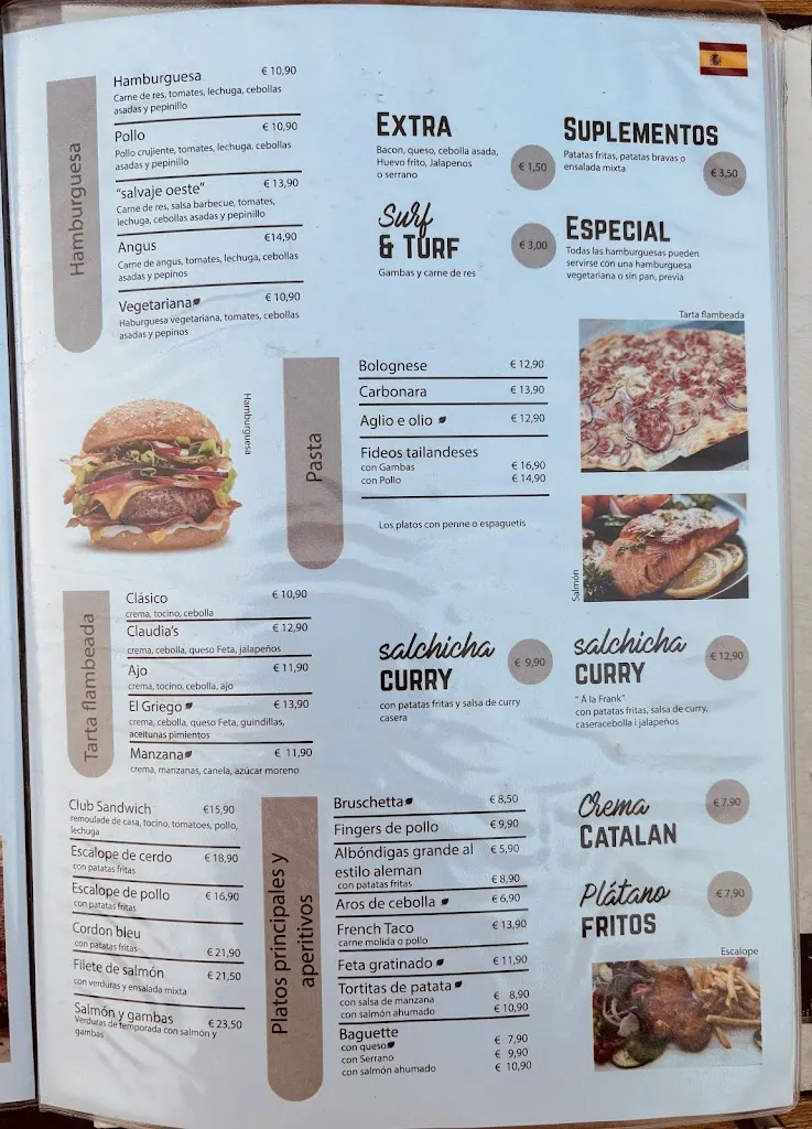 Menu_Bar Claudia's Cafeteria_Porto Cristo_image_3