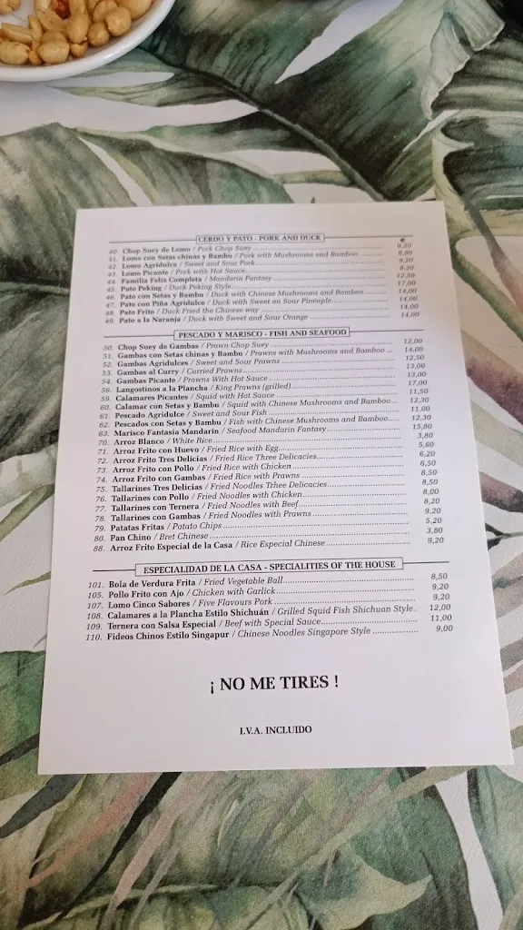 Menu_Restaurant Hong Kong_Porto Cristo_image_1