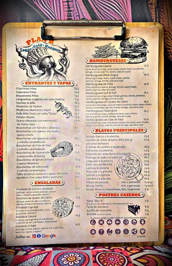 Menu_Plan B Tapas Grill Burgers_Porto Cristo_image_2