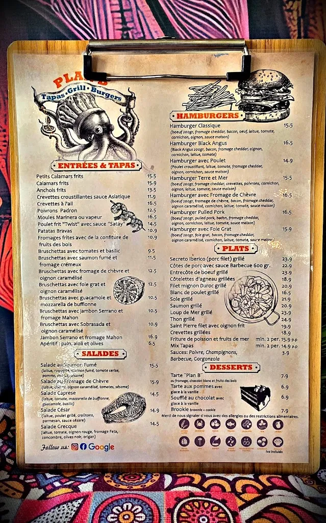Menu_Plan B Tapas Grill Burgers_Porto Cristo_image_3