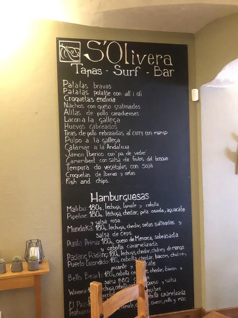 Menu_Restaurant s'Olivera_Sant Lluís_image_4