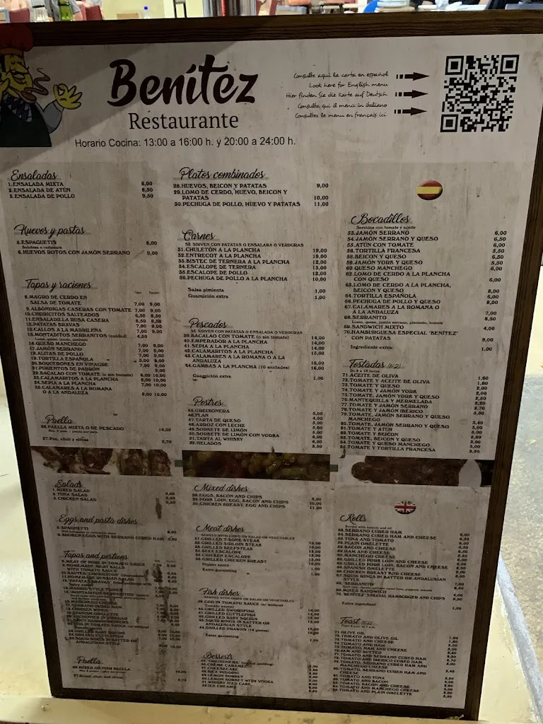 Menu_Restaurant Bar Benitez_Sant Antoni de Portmany_image_2