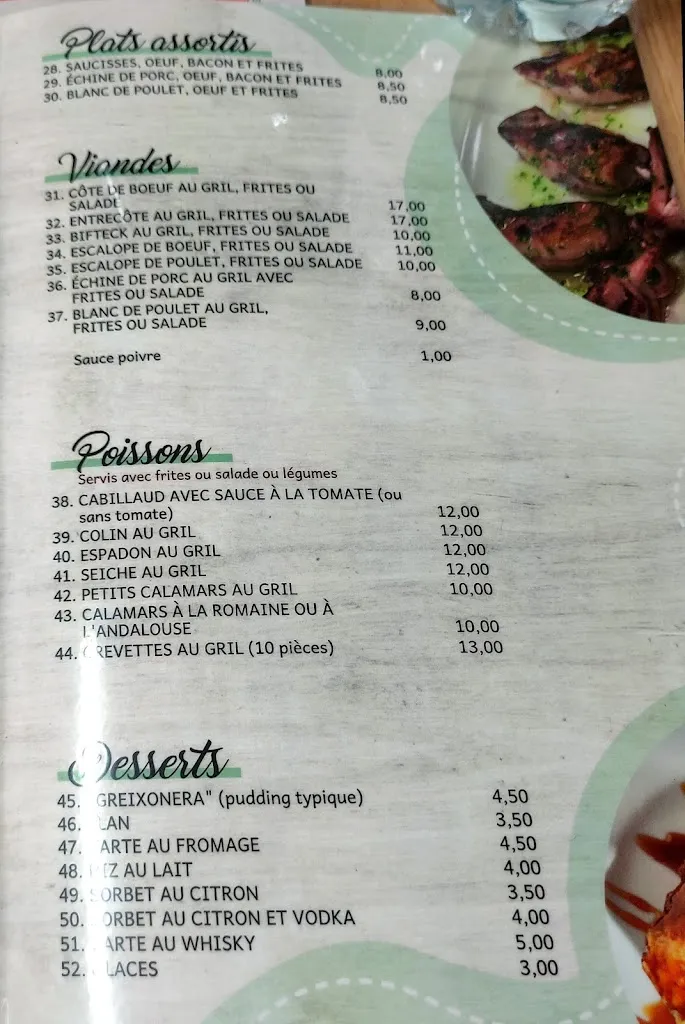 Menu_Restaurant Bar Benitez_Sant Antoni de Portmany_image_3