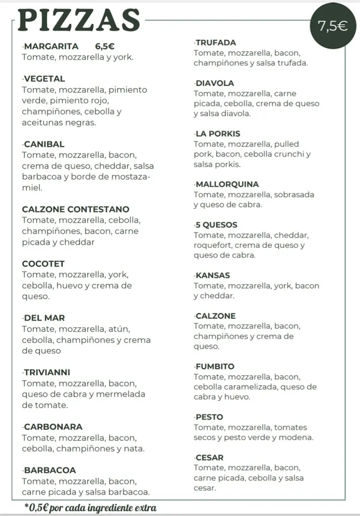 Menü_El Racó de la Pizza_Cocentaina_Bild_2