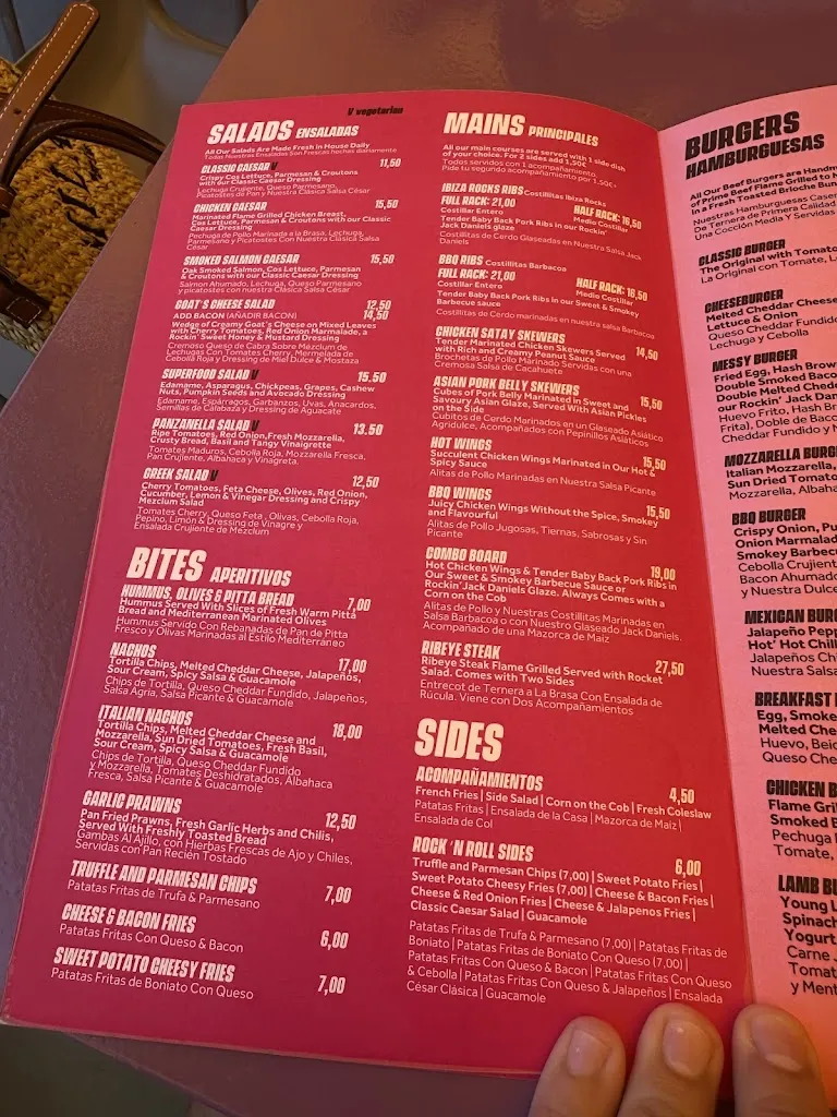 Menu_Ibiza Rocks Bar_Sant Antoni de Portmany_image_3