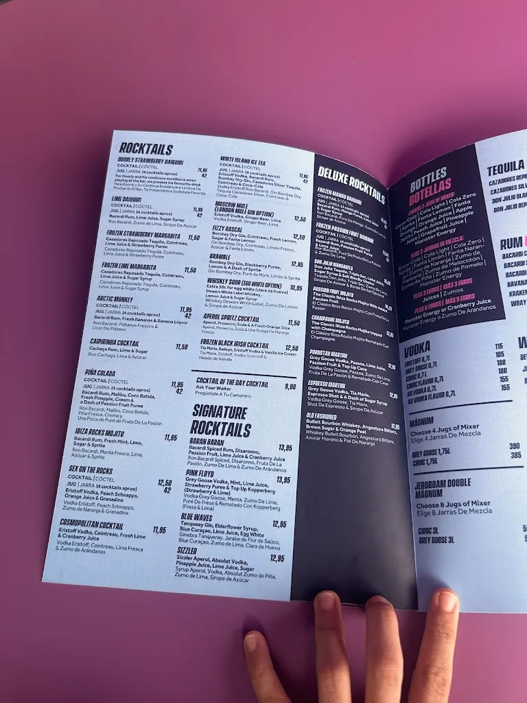 Menu_Ibiza Rocks Bar_Sant Antoni de Portmany_image_4