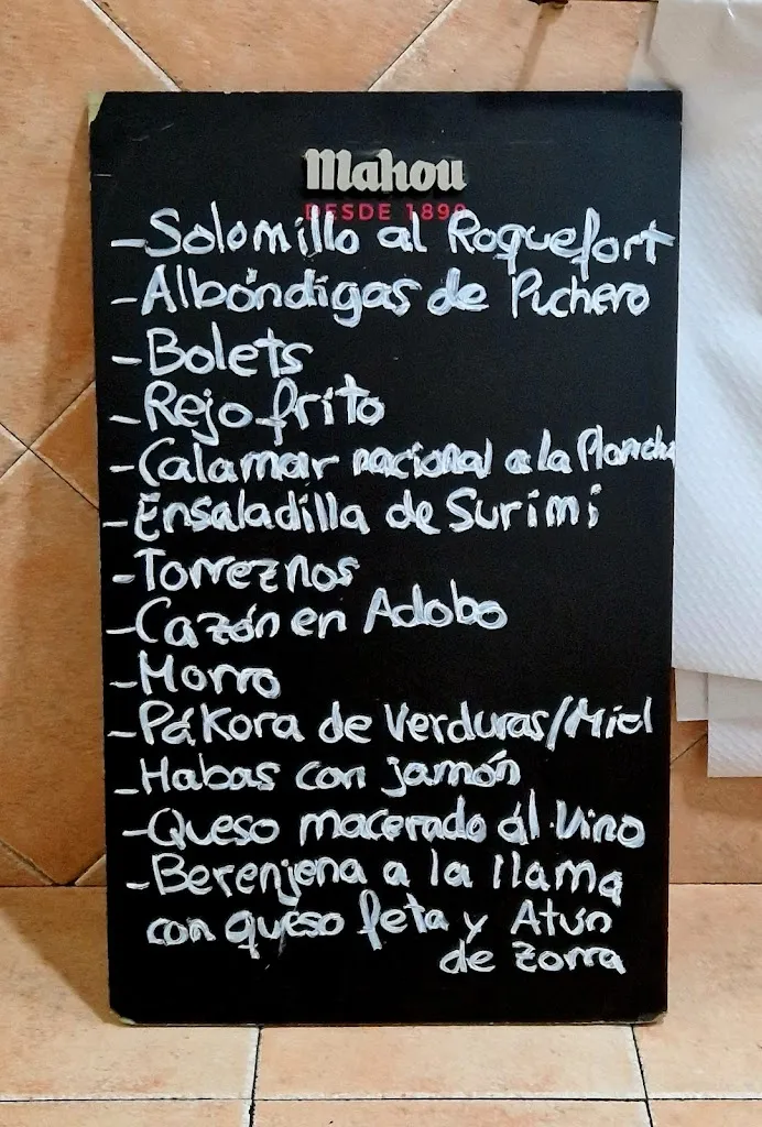 Menu_Bar La Goma_Cocentaina_image_1