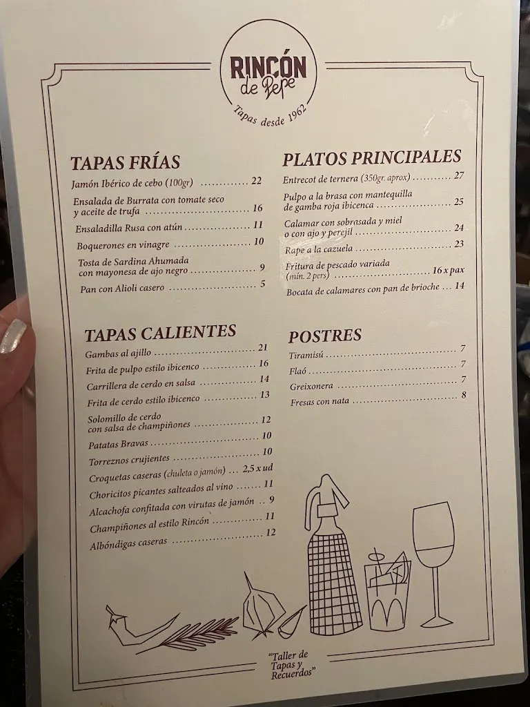 Menu_El Rincón de Pepe_Sant Antoni de Portmany_image_2