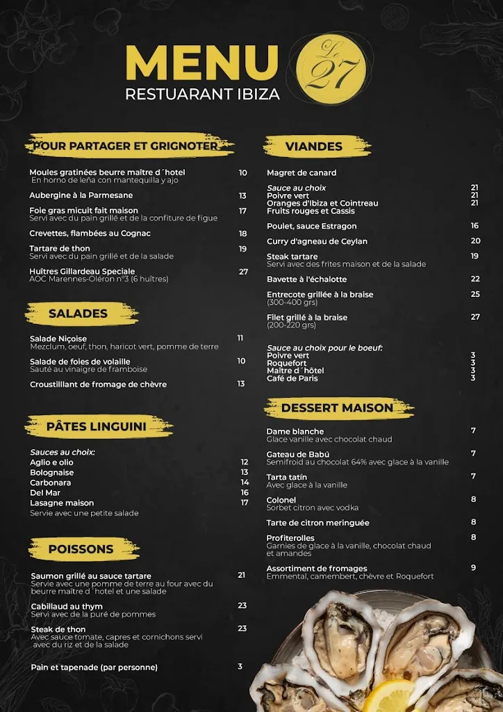 Menu_LE 27 RESTAURANTE_Santa Eulalia del Río_image_3