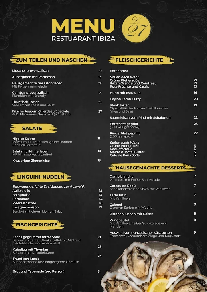 Menu_LE 27 RESTAURANTE_Santa Eulalia del Río_image_4