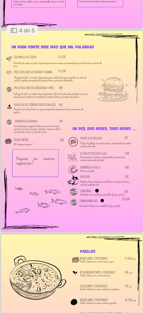 Menu_Sa Granja Since 1960_Santa Margalida_immagine_2