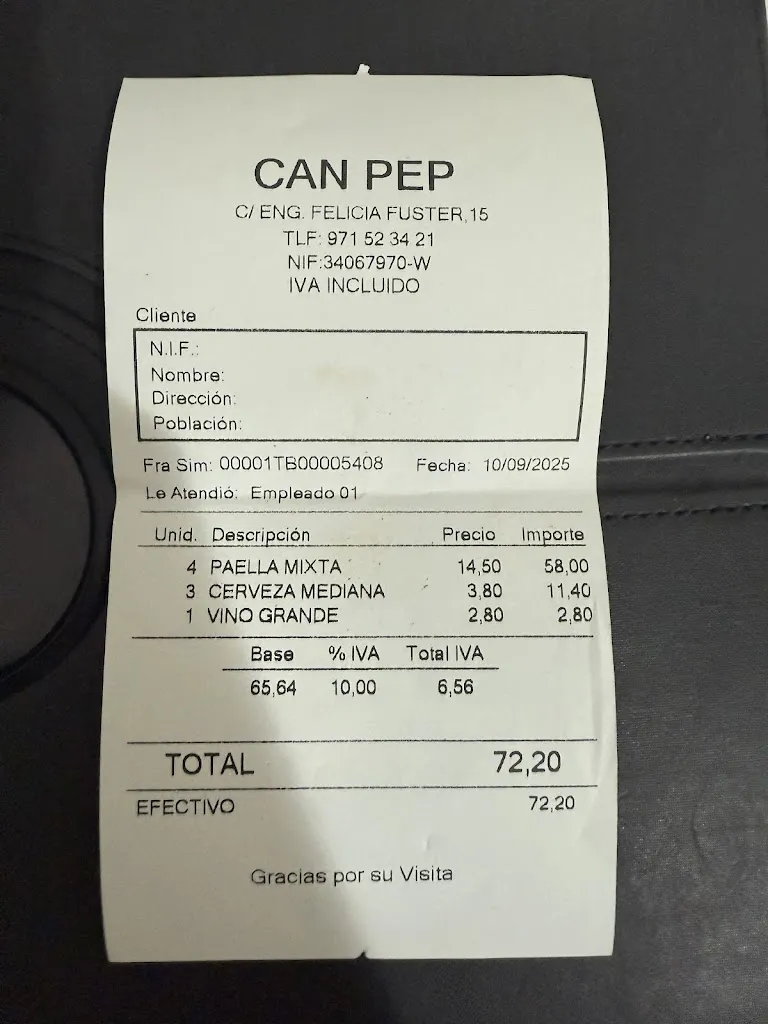 Gabriel Drenik_Restaurant Ca'n Pep_Santa Margalida_Bewertung