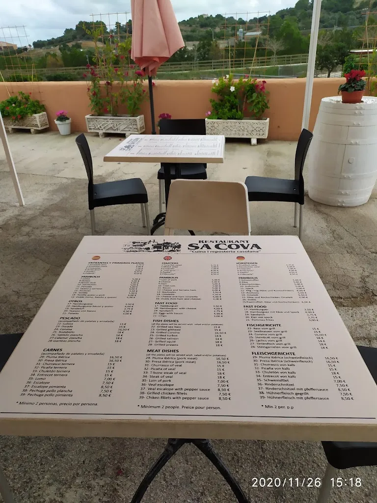 Menu_Restaurant Sa Cova_Sant Llorenç des Cardassar_image_2