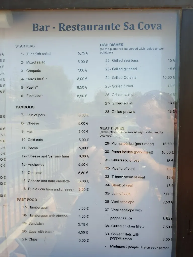 Menu_Restaurant Sa Cova_Sant Llorenç des Cardassar_image_3