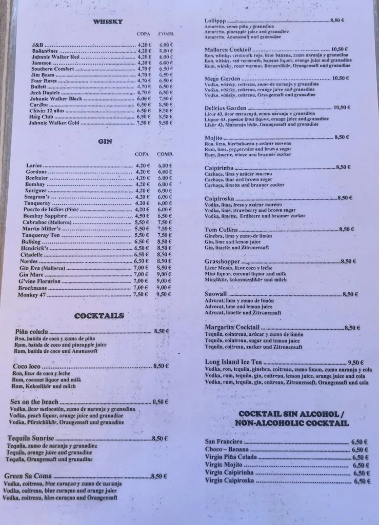 Menu_Restaurant Pizzeria Sa Coma_Sant Llorenç des Cardassar_image_4