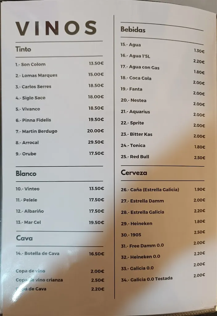 Menu_Bar Cafeteria Son Colom_Sant Llorenç des Cardassar_image_2