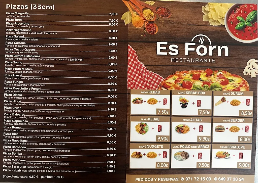 Menu_Restaurant Es Forn – Pizza i kebab_Sant Llorenç des Cardassar_image_3