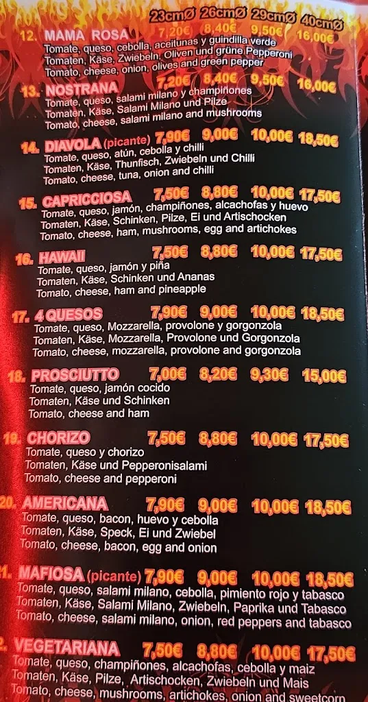 Menu_Frankys Pizzas_Sant Llorenç des Cardassar_immagine_4