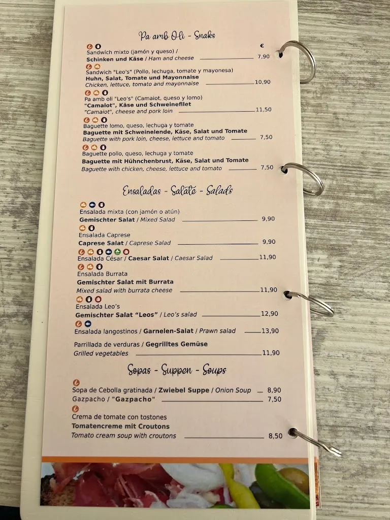 Menu_Restaurante Leo's_Sant Llorenç des Cardassar_image_2