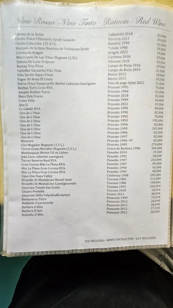 Menu_Le Chiacchiere_Sant Llorenç des Cardassar_image_1