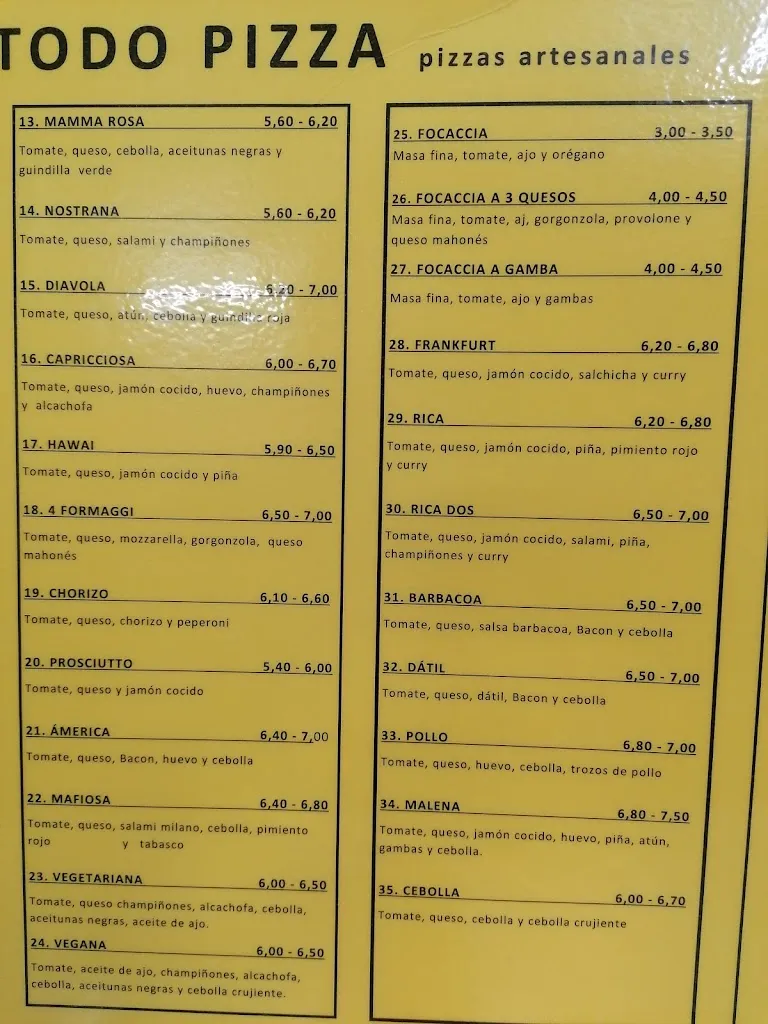 Menu_Pirandello's Pizza_Sant Llorenç des Cardassar_image_1