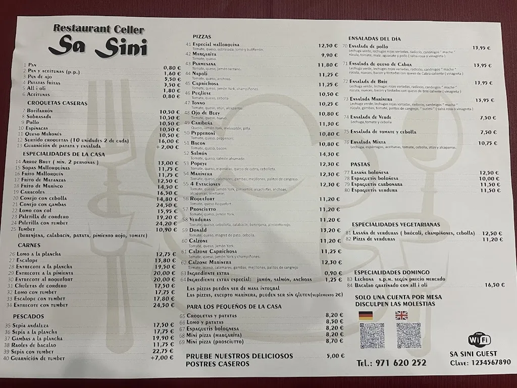 Menu_Restaurant Pizzeria Celler Sa Sini_Santa María del Camí_image_1