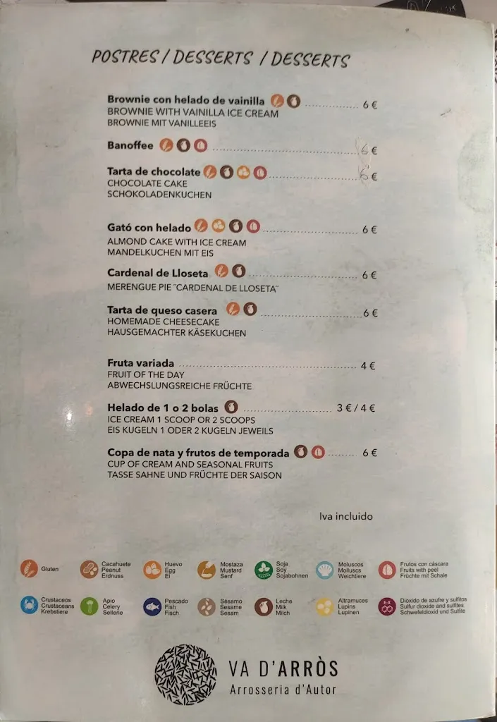 Menu_Va d’Arròs Arrosseria d’Autor_Santa María del Camí_image_1