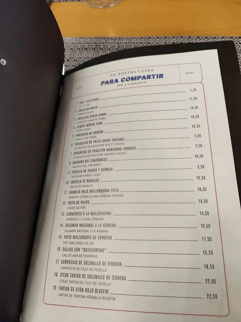 Menu_RESTAURANT - ES RACÓ D'EN JAUME_Santa María del Camí_image_1