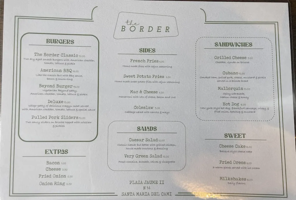 Menu_The Border_Santa María del Camí_image_2