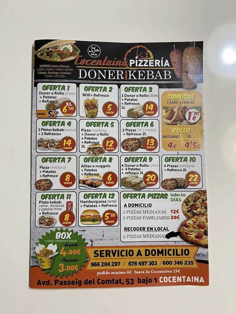 Menu_Pizzeria Doner Kebab Cocentaina_Cocentaina_image_3