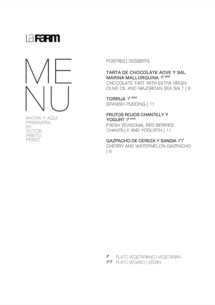 Menu_La Farm_Santa María del Camí_image_3