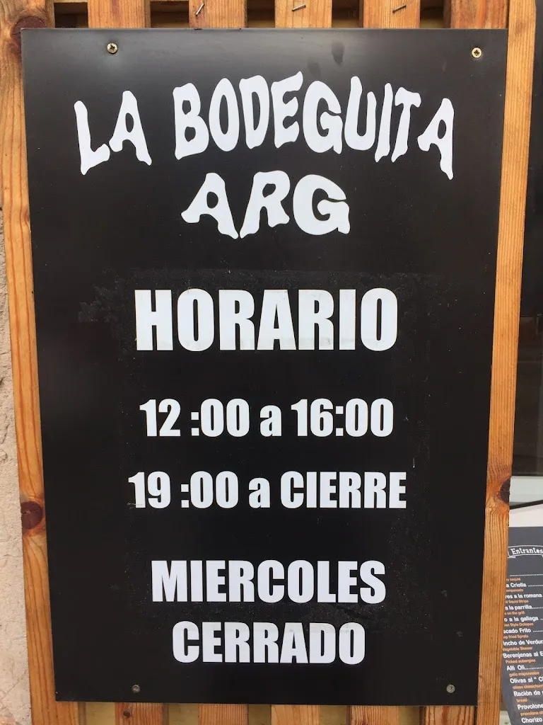 Menu_La Bodeguita Argentina rancho chico_Santa María del Camí_image_2