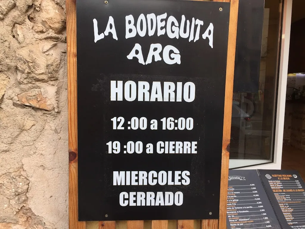 Menu_La Bodeguita Argentina rancho chico_Santa María del Camí_image_3