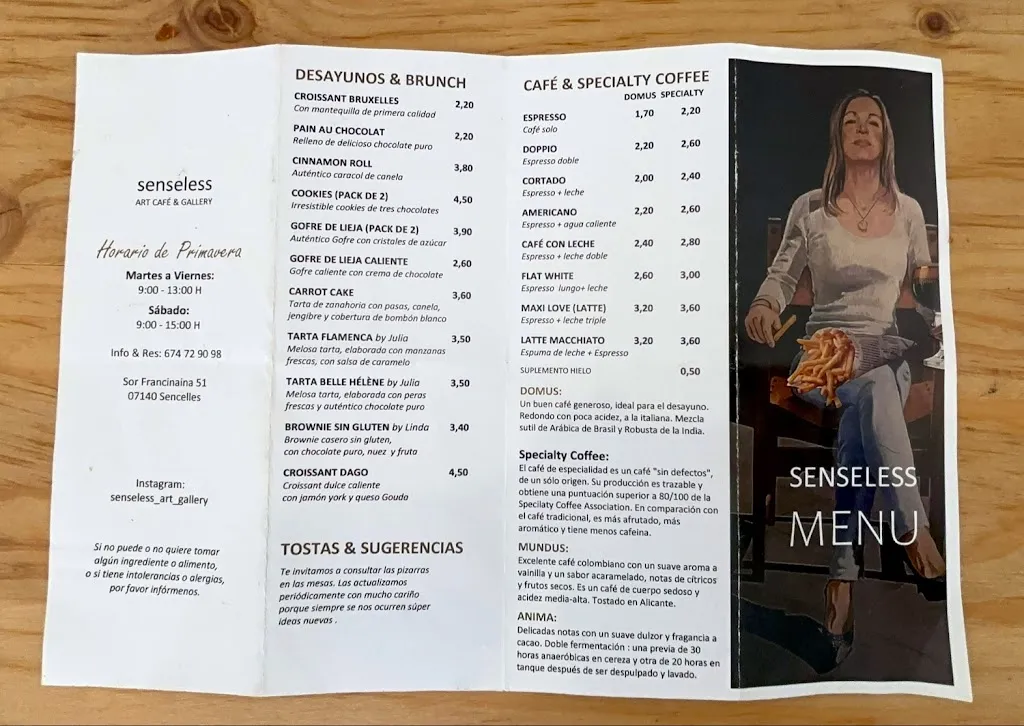 Menu_Senseless | Café & Art Gallery_Sencelles_image_3
