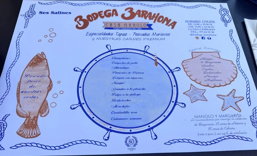 Menu_Bodega Barahona - Casa Manolo_Ses Salines_image_1