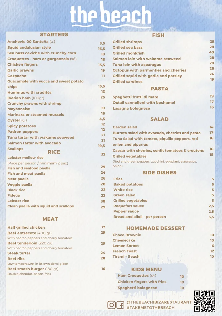 Menu_The Beach Ibiza_Sant Josep de sa Talaia_image_1
