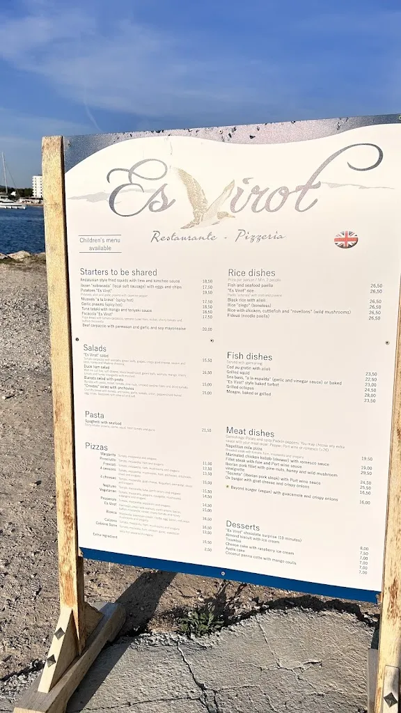 Menu_Es Virot Restaurante_Sant Josep de sa Talaia_immagine_3