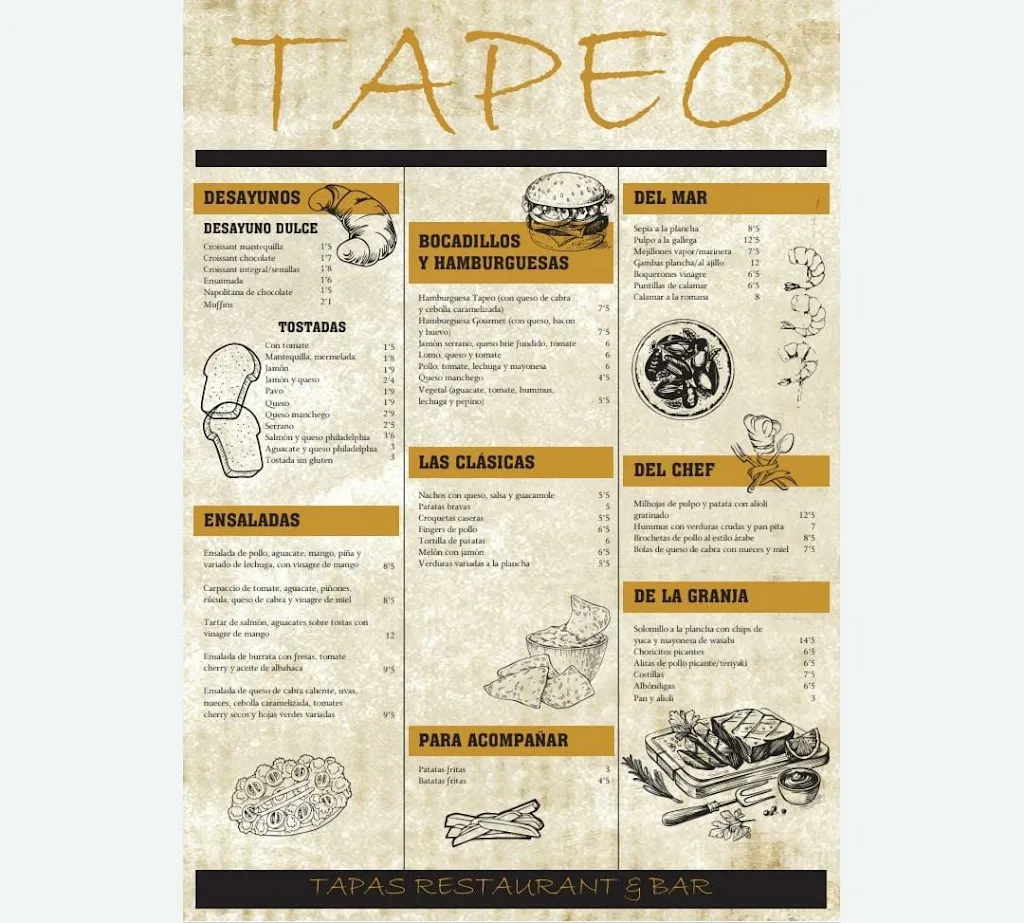 Menu_Tapeo Restaurante y Bar_Sant Josep de sa Talaia_image_2